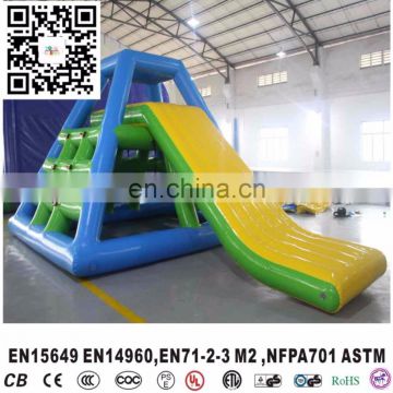 Summer Hot sale Floating water slide inflatable island water park equipment