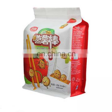 2017 Flat bottom and side gusset nutrition food rice packaging pouch without zipper