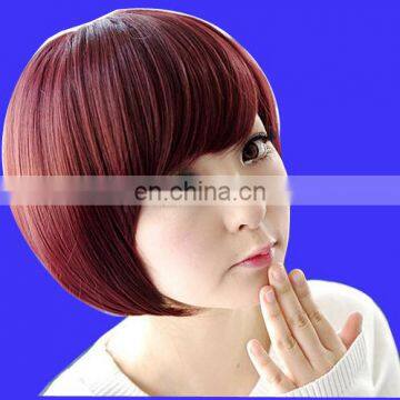 2017 New Arrival Wholesale cheap synthetic hair colored short bob wigs