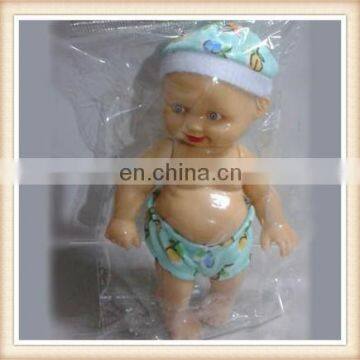 5" plastic toy mini fat baby doll