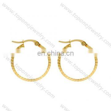 2017 cheap earrings made in china stainless steel earrings hoops