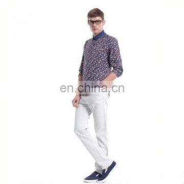 T-MSS540 Button Down Fashionable Floral Full Printed Mens Shirt photo-2