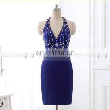 Wholesale Gorgeous Beaded V Neck Sheath Short Cocktail Dress Cocktail Dresses LX295