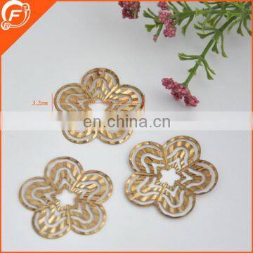 new coming fashion fake flower gold trim for wholesale