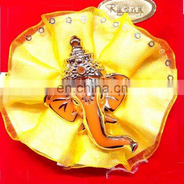 Ratna handicrafts Ganesha on leaf Rakhi RH-Rakhi-316