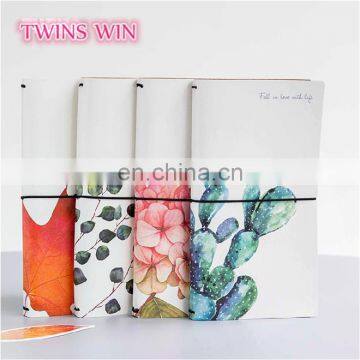 Pakistan 2018 new products cheap cute school stationery custom cactus design blank kraft paper notebooks writing pads