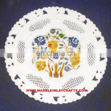 Semi Precious Stone Inlay Plate