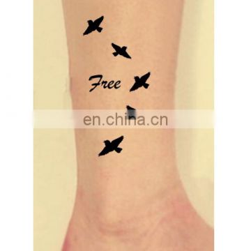 High quality and new design body tattoo stickers in bird pattern