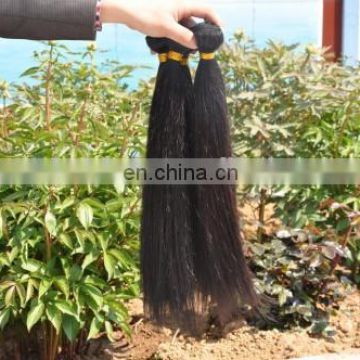 Alibaba India Unprocessed 100% Virgin Raw Human Hair Straight Natural Black Hair