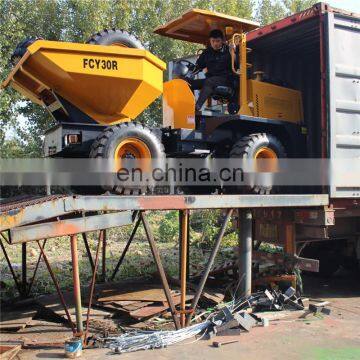 3TON 4x4 China Automatic Mini Site Dumper For Export