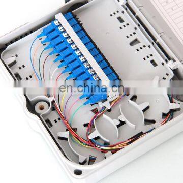 Indoor Outdoor Wall Mount Optical Fiber Splitter Termination Box FTTH Drop Cable Distribution Box