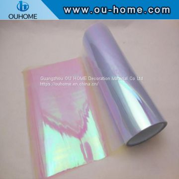 BT201 Colored glass film discoloration transparent rainbow film