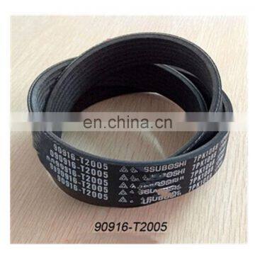 90916-T2005 V belt v ribbed belt 7PK1095 size for Vigo 2,5 D4D KUN15 4X2  2005