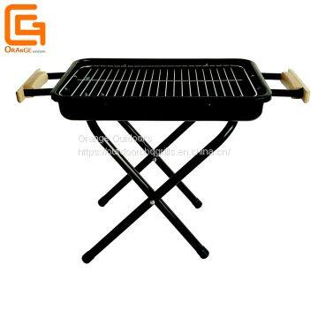 Black Bbq Outdoor Charcoal Barbecue Simple Round Grill Design BBQ Grill