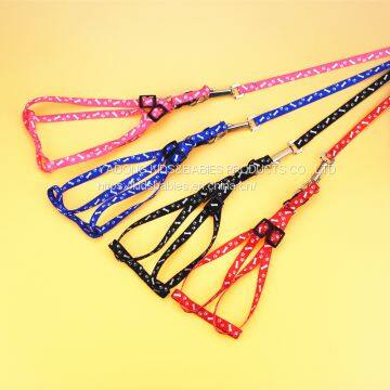 Dog Chain Polyester Printed Pet Chest and Back Leash A3 Polyester Printed Pet Chest and Back Leash photo-3