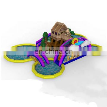 New design!!! Funny inflatable water park with swimming pool for sale: