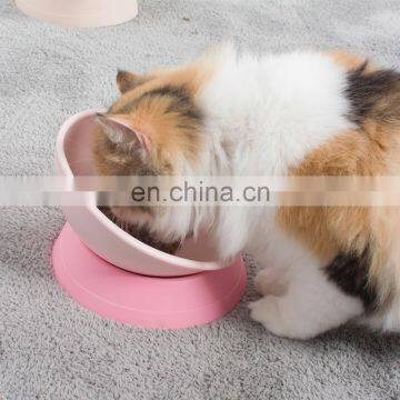 Manufacturer Wholesale Decent Quality Non-slip Portable Detachable Silicone Adjustable Angle Pet Dog Bowl photo-3