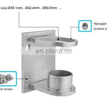 Wall Mounted Handrail Bottom Bracket Stainless Steel Hardware Support photo-4