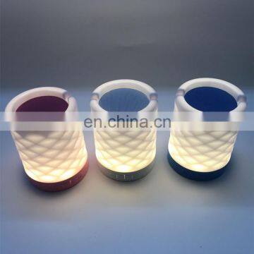 Wireless Speaker Bedside Night Light Smart Touch Control Portable Bluetooth Speaker Night Light With Usb Charging photo-5