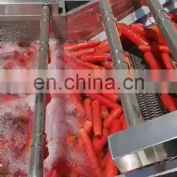 High quality vegetable washer fruit washing machine vegetable washing line