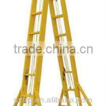 Fiber glass FRP Electric Cable Extension Telescopic Ladder