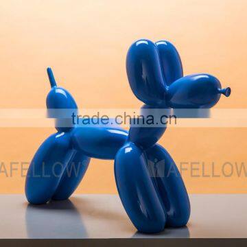 Fiberglass dog mannequin,blue color mannequin Balloon Dog manikin dog KEVIN2-BL