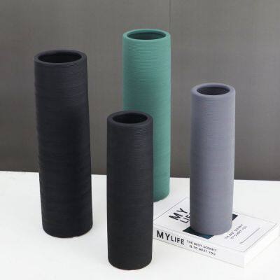 Retro Style Drawing Ceramic Vase, Softdecoration Vase For Living Room photo-4