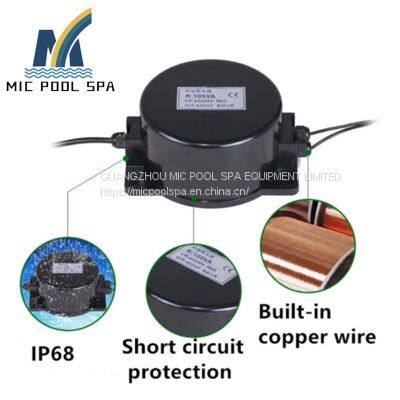 Supplier of swimming pool equipment in China outdoor Waterproof Transformer 12v Ac Output For Led Underwater Light