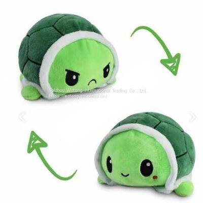 Stuffed Double-sided Flip Animal Plush Toy 15cm Reversible Color Unicorn Turtle Cat doll Gifts for Children