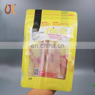 Heat seal laminated transparent vacuum plastic food packing bags for sausage