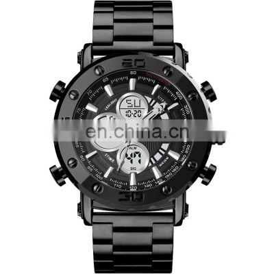 Skmei watch 1636 3atm waterproof stainless steel case back men business digital watch