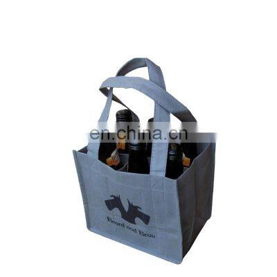 Promotional Custom Printed 6 Bottle Non Woven Wine Bags