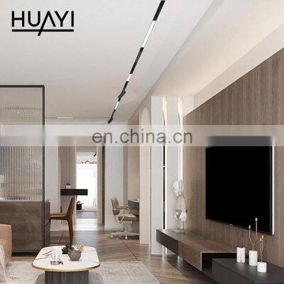 HUAYI Fashion Simple Design Shop Magnetic Rail Installation 10w 20w 30w 40w 16w LED Track Light photo-3