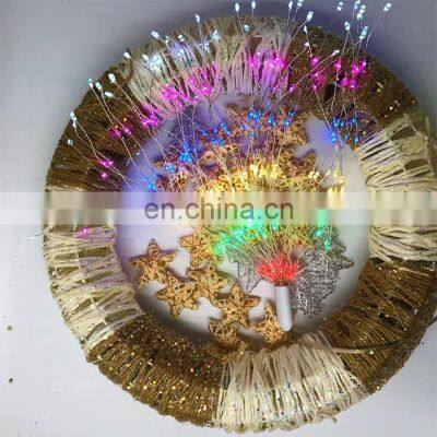 Bouquet Shape Firework Battery Operated Fairy 160 Led Christmas Decoration Hanging Starburst Light photo-3