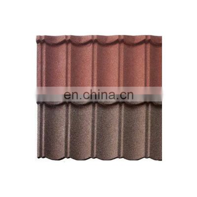 Nigeria Africa Colorful Stone Coated Shingles Steel Roofing Tile Sheet Color Metal Roof Tiles