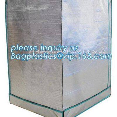 Aluminum Foil Bubble Insulation Material Vapour Barrier Pallet Cover, Thermal insulated pallet blankets,