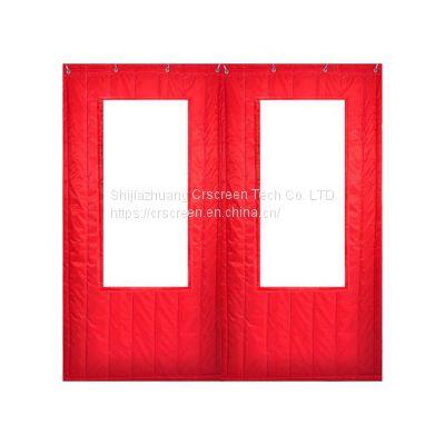 Customized Size Warm Insulated Windproof Keep Warm With Doors Magnetic Fabric Screen Cotton Door Curtain photo-3