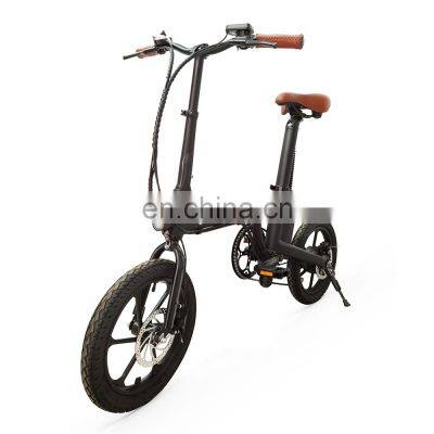 OEM Customized 16inch 36v 250W 32KM/H Speed Electric City Bike Folding E-Bike photo-3