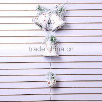 2015 white color hanging christmas bell decoration