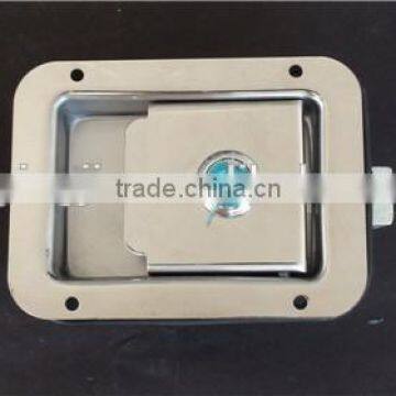 03115S Truck or Trailer Flush Mount Polished Stainless Steel Key-Locking Recessed Toolbox Cam Lock