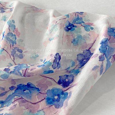 Textiles Custom Casual Dresses Blouse Linen Animal Print Fabric photo-2