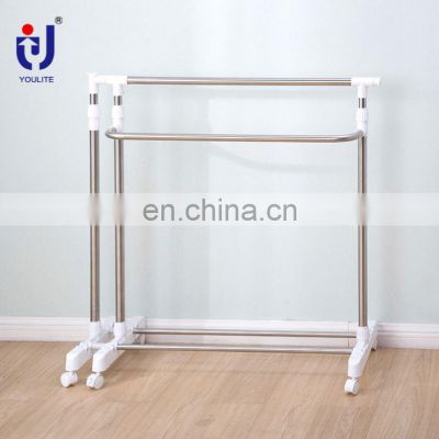 Popular Clothesline Indoor Portable Rolling Clothes Rack