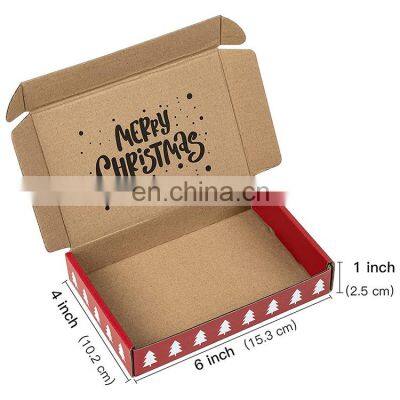 Luxury Custom LOGO Eco Friendly Color Printing Gift Candle Jewelry Corrugated Carton Red Paper Transport Shipping Mailer Box photo-5