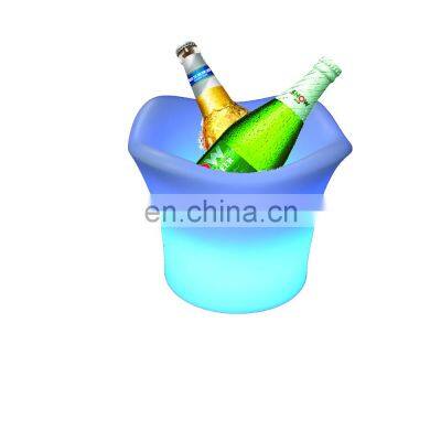 Plastic waterproof color changing KTV/ Nightclub Party rechargeable luxury flashing wine plastic Glowing LED ice bucket