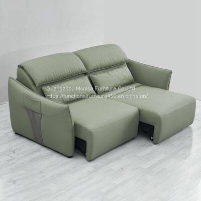Modern Minimalist Double Technology Cloth Electric Sofa Bed Small Apartment Telescopic Function Sofa Bed Dual-Use photo-3