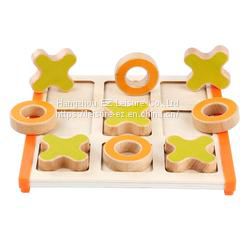 Crosses Game XO Chess Wooden Tic-Tac-Toe Toy