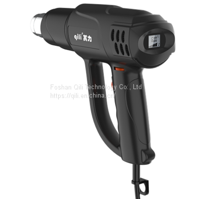 Qr 986A Qili Heavy Duty High Performance Heat Gun Shrink Wrap LCD Digital Hot Air Gun Soldering