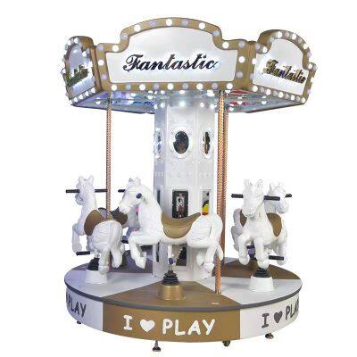 Children's Train Playground Horse Vintage Equipment Carousel Ride For Kids photo-3
