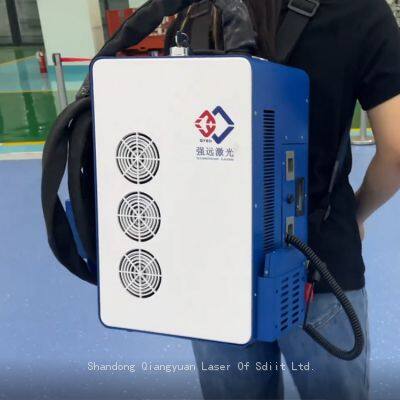 Portable 50W 100W Backpack Mini Laser Cleaning Machine Fiber Laser Rust Remover for Wood Stone Stainless Steel Industrial Use photo-5