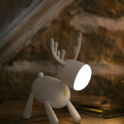 high quality cartoon Children's creative Deer Led Silicone Night Light for Bedroom Kid Home Decoration Christmas Children's Days